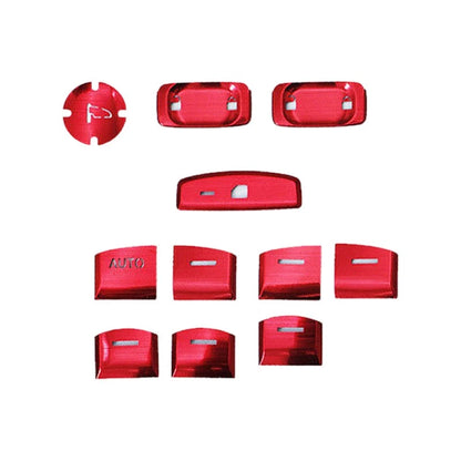 Red Door Armrest Window Switch Cover Trim for Honda CR-V (2017-2019)