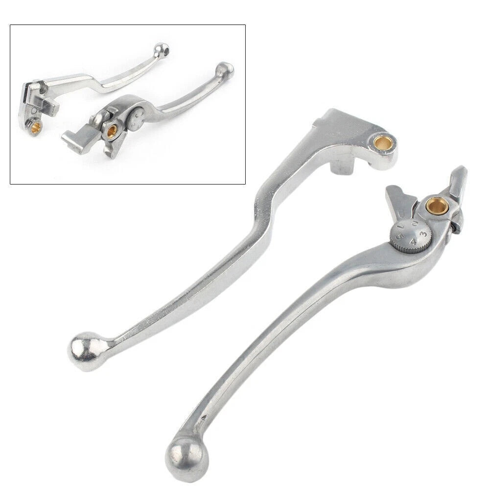 2 x Chrome Brake Clutch Levers for Yamaha YZF R1, YZF R6, R6S (1999-2010)