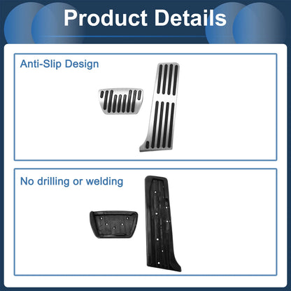 2 x Automatic Foot Accelerator Pedal Covers for Toyota Harrier (2014-2023)