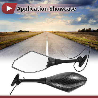 1 Set Motorcycle Rear View Mirrors Aluminum for Honda CBR600RR (2003–2014)