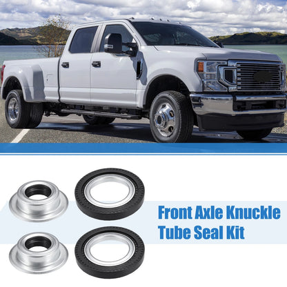Front Axle Seal Kit with Hub O-Ring Dust Seals for Ford F250 Super Duty (2005-2023)