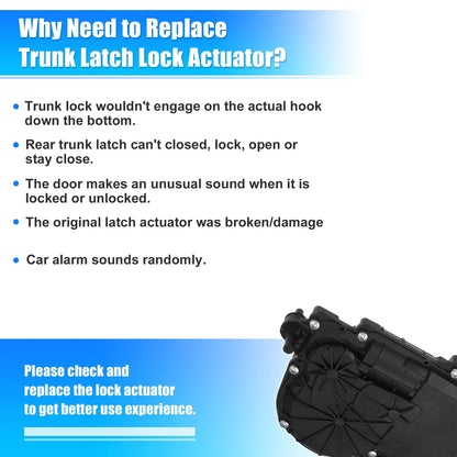 Rear Trunk Tailgate Door Lock Latch Actuator for BMW X5 (2014-2018)