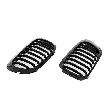 Gloss Black Front Kidney Grille for BMW E46 325CI 330CI Coupe (1999-2002) 2 x