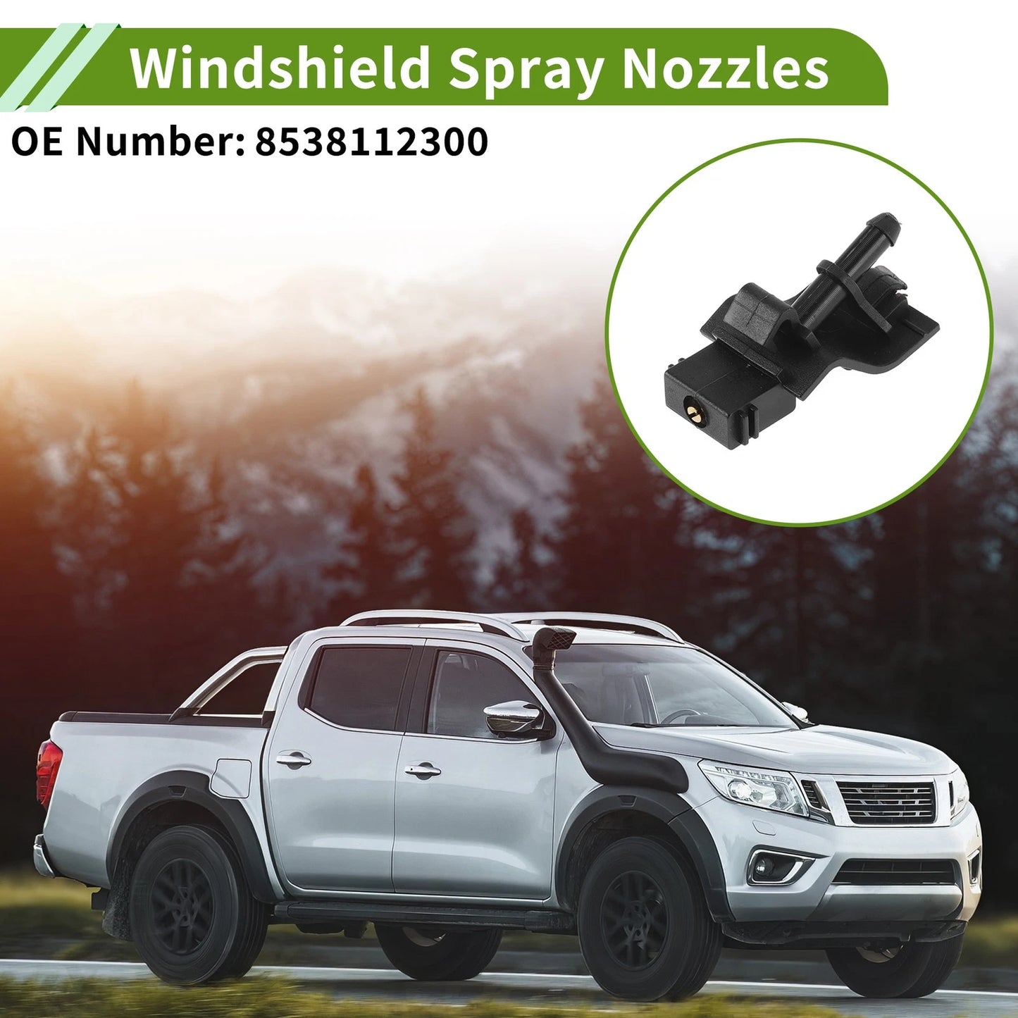 Washer Nozzle with Hose Connector for Toyota Camry