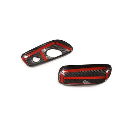 Carbon Fiber Gear Shifter Grap Handle Knob Cover Trim for 2009-2014 Ford F-150