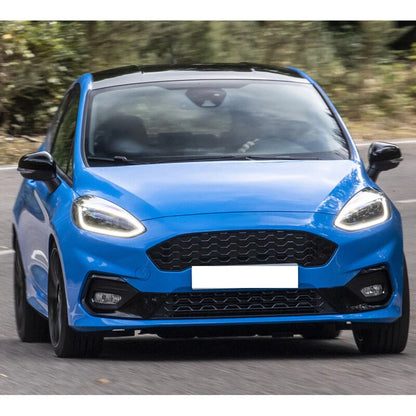 Driver & Passenger Side Mirror Cover Caps Gloss Black for Ford Fiesta (2018-2024)