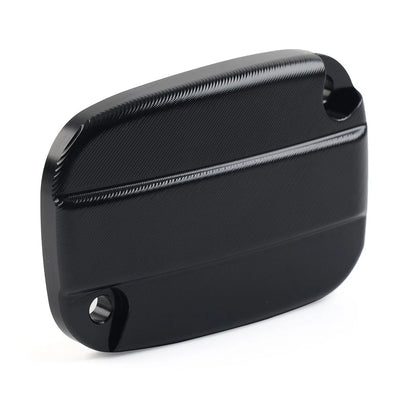 Black Brake Cylinder Reservoir Cover Cap for Harley Touring Road King Road Glide