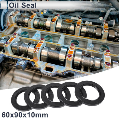 Oil Seal 60x90x10mm NBR Rubber Seal Ring 5 Pcs
