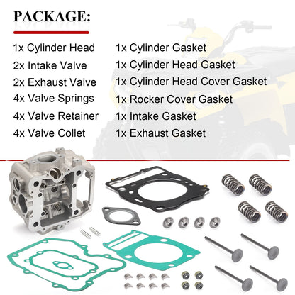 Engine Cylinder Head + Valve Kit for Polaris Magnum/Ranger/Sportsman 400-500