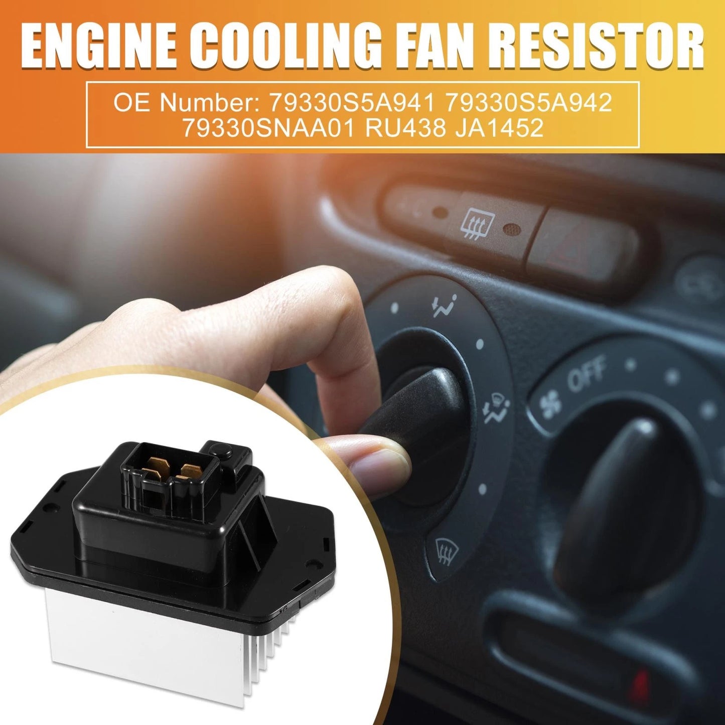 HVAC Fan Blower Motor Resistor for Honda, Subaru, Acura (2001-2005)