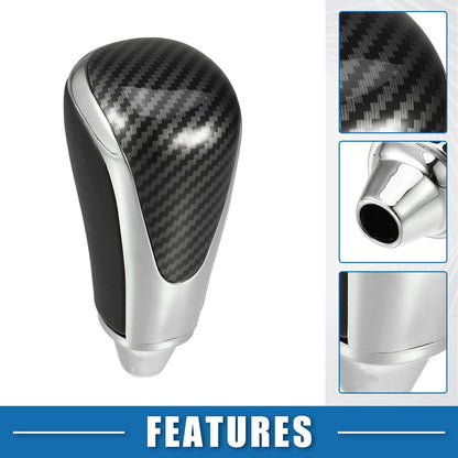 Automatic Gear Shift Knob Black Carbon Fiber for Toyota Hilux (2005–2012)