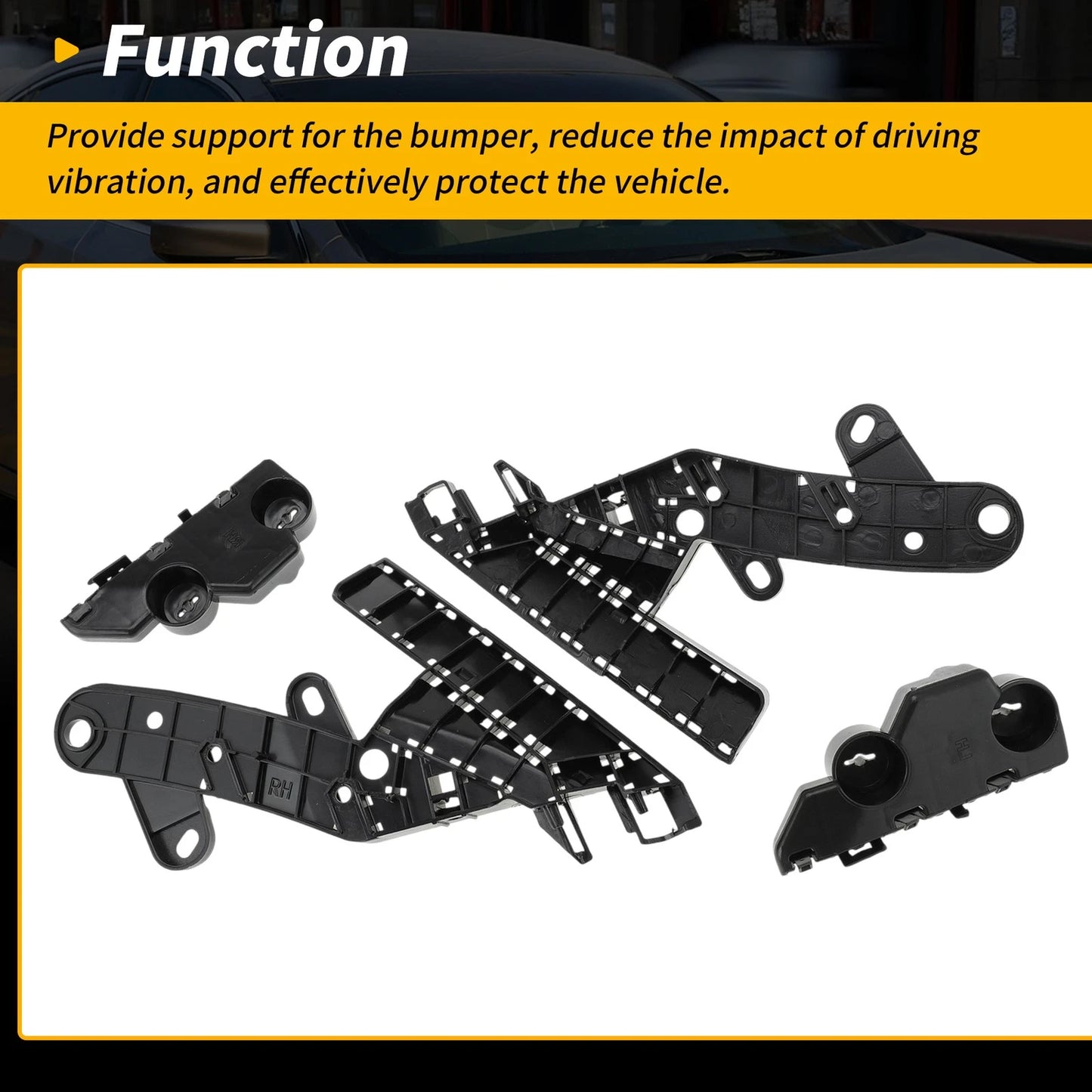 Front Bumper Bracket Retainer for Nissan Altima (2013-2018) 1 Set