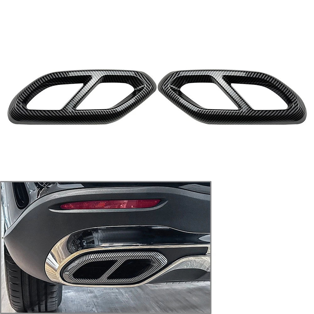 Exhaust Tail Pipe Muffler Tip Covers for Mercedes Benz GLC Class X254 (2022+)