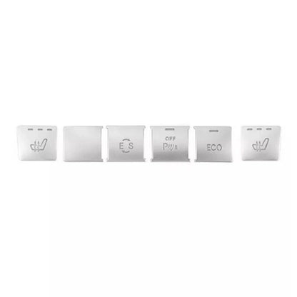 6x CD Panel Function Switch Cover Trim for Mercedes Benz GLK X204 (2009-2015)