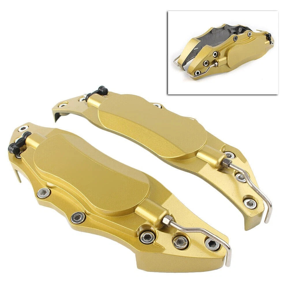 3D Metal Brake Caliper Covers Large Gold for Universal Car