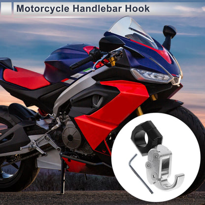 Motorcycle Hanging Hook Hexagon Wrench Silver Tone for Arc
