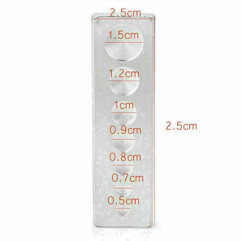 DIY Leather PVC Die Punch Hole Snap Fastener Tool for Crafting Projects