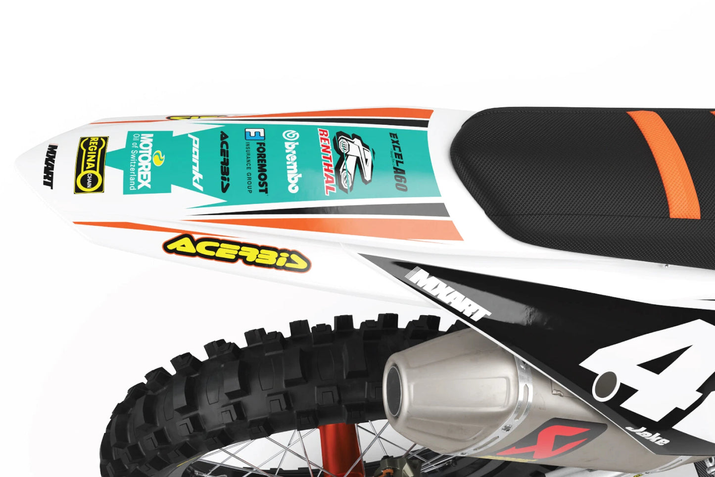 Custom Graphics Kit STRIKE Stickers for KTM SXF (2019-2020)
