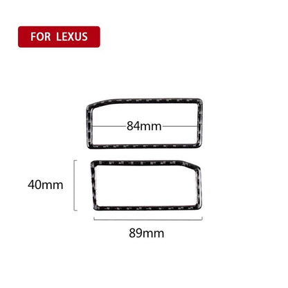 Carbon Fiber Side Dashboard Air Outlet Vent Cover Trim Fit For Lexus IS250 IS300