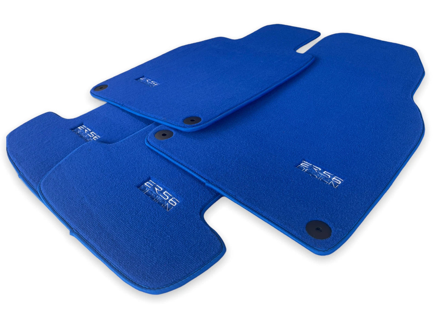 Premium Blue Carpet Floor Mats for Porsche Macan (2014-2021)