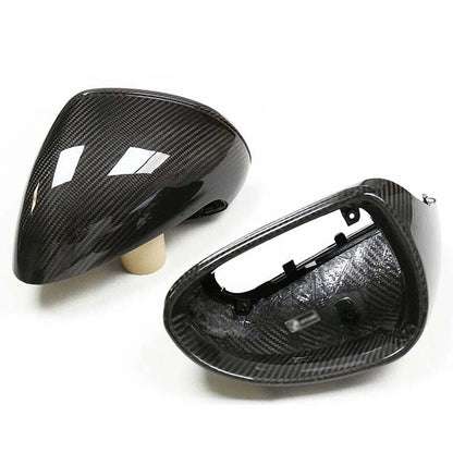 Real Carbon Fiber Mirror Cover Trim Fit For Porsche 991 911 981 Boxster Cayman
