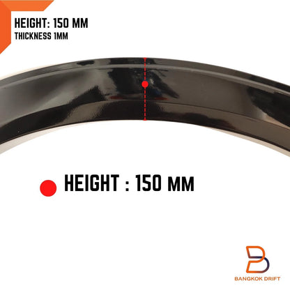3" Grey Slim Fender Flares for Isuzu D-Max Dmax Ute (2020-2023)