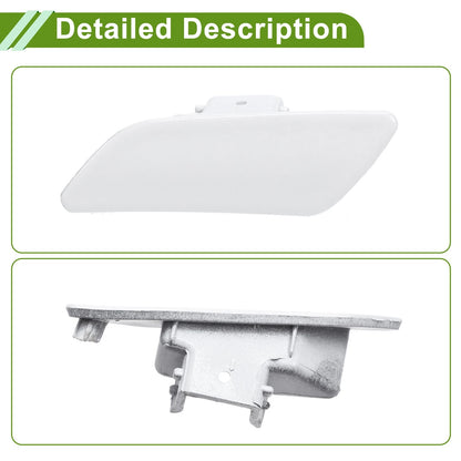 Left Washer Nozzle Cover Cap for Porsche Panamera White (2014-2016)