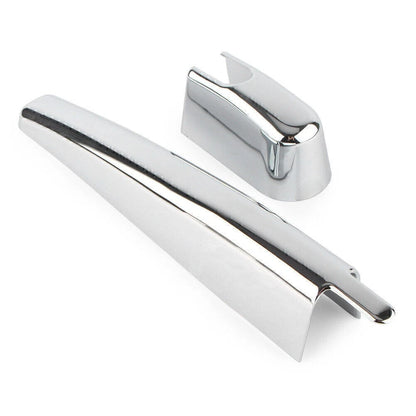2 x ABS Chrome Rear Trunk Wiper Nozzle Covers for BMW X3 (2018)