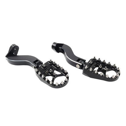 Black Rear Passenger Pedals Mount Kit for Harley Touring Electra Glide (1993-2024)
