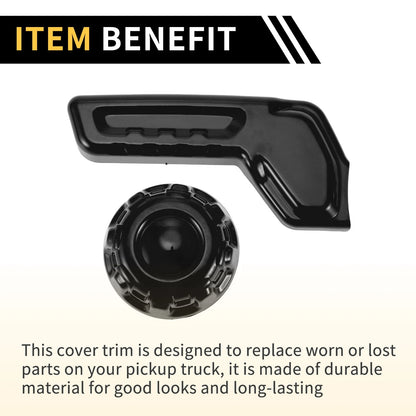 Seat Adjustment Button Cover Trim for Jeep Gladiator JT (2018-2024) Black