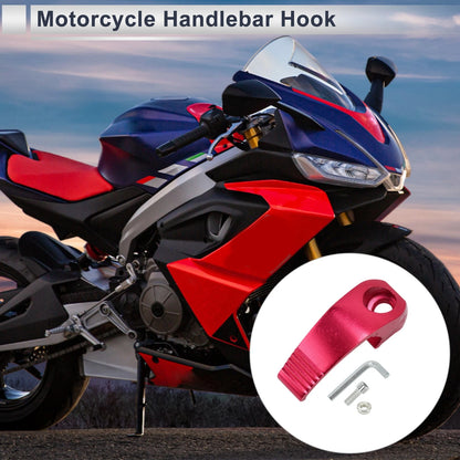Rectangle Aluminum Alloy Hanging Hook Motorcycle Hexagon Wrench Screw Nut Red