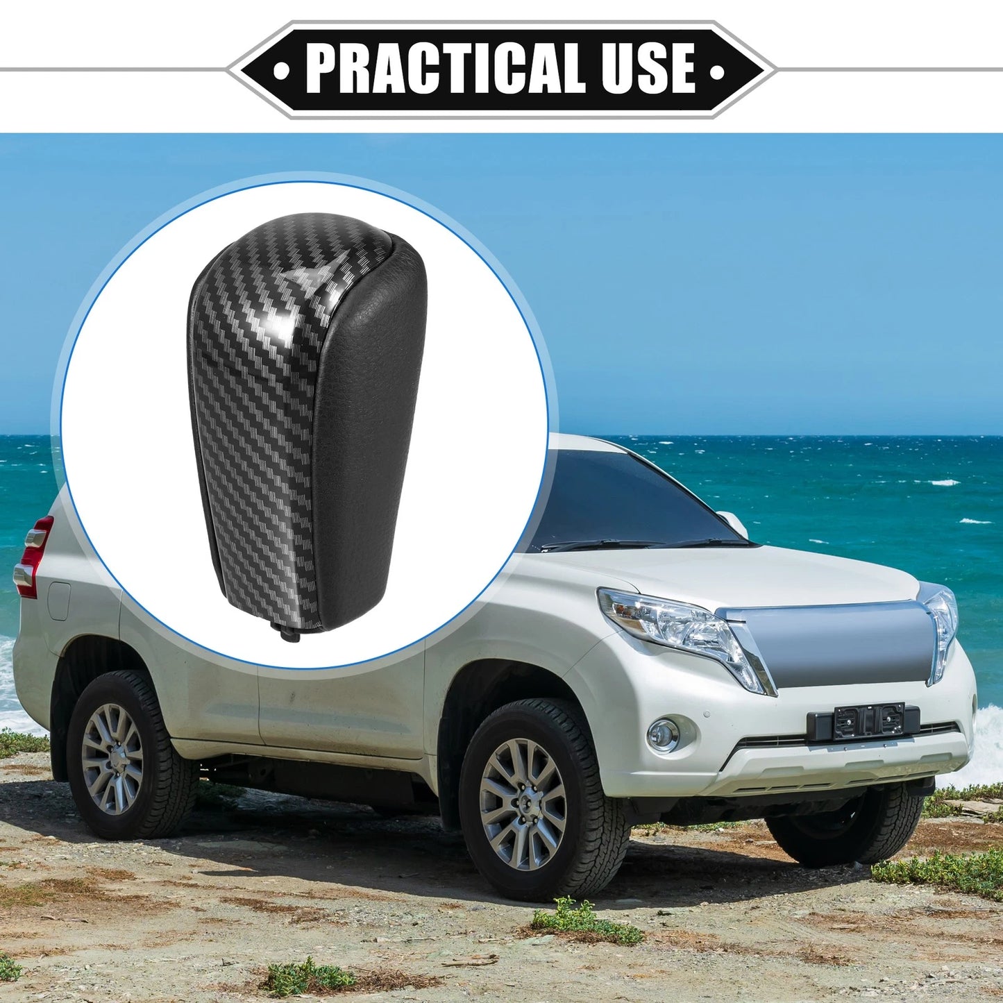 Automatic Gear Shift Knob Undrilled for Toyota Land Cruiser Prado (2009–2017)