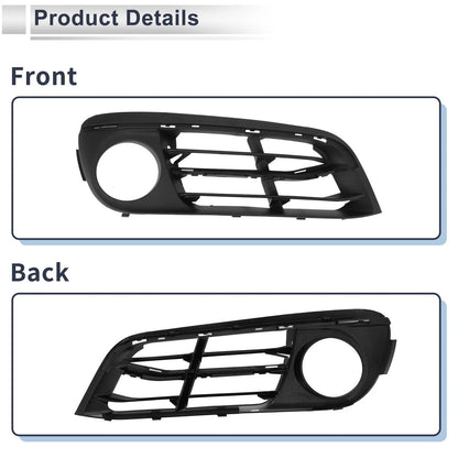 Front Right Fog Light Grill for BMW 528i 2014-2016 (1 Pc, Black)