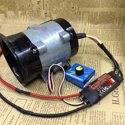 Electric Turbo Charger Boost Air Intake Fan for Car - 50A ESC 52000RPM