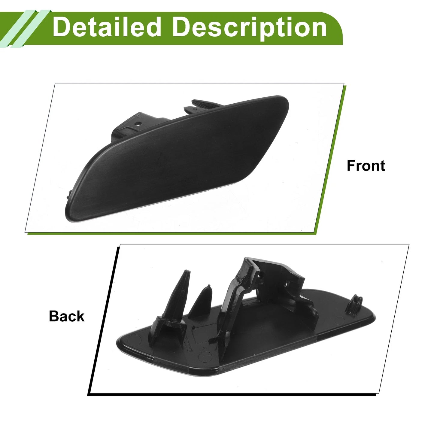 Left Washer Nozzle Cover Cap for Porsche Panamera (2017-2021) Unpainted