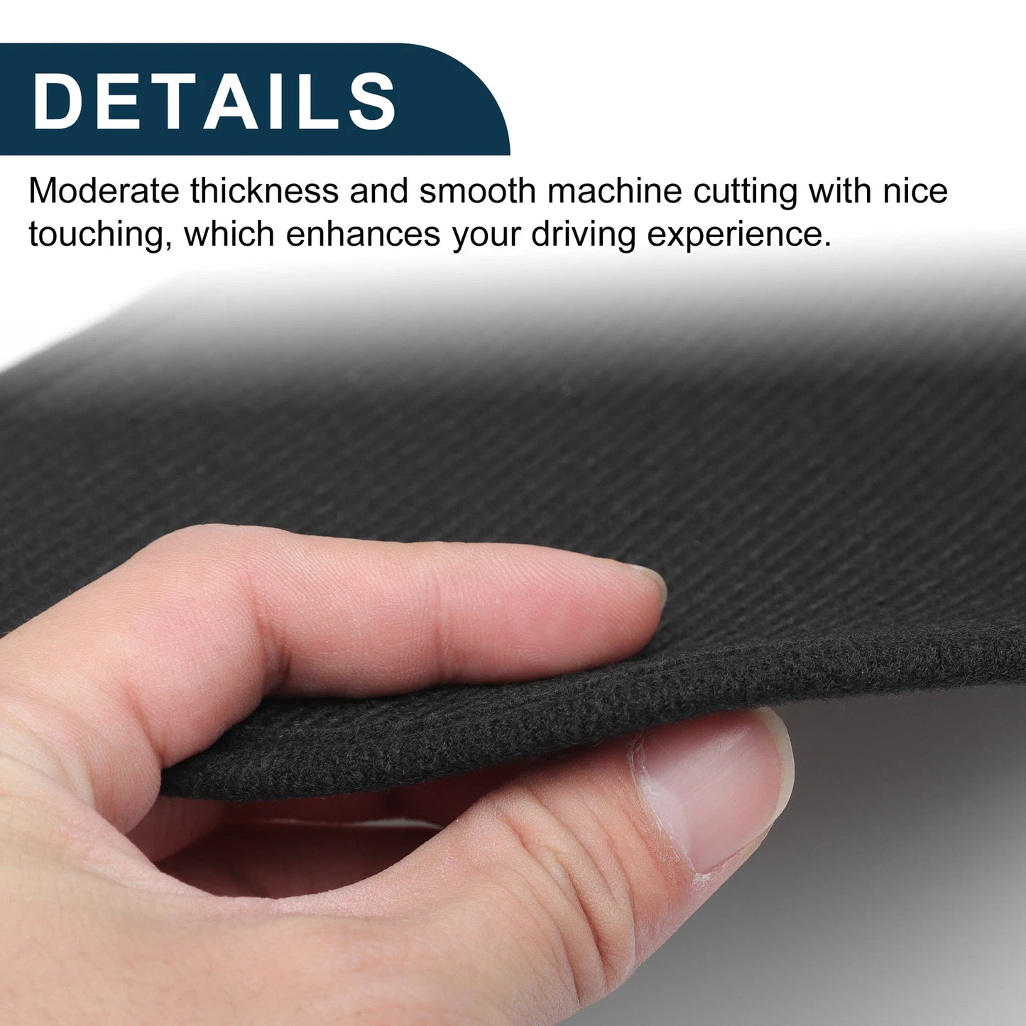Car Door Leather Anti Kick Pad Sticker for BMW X6 (2015-2018) Black 1 Set