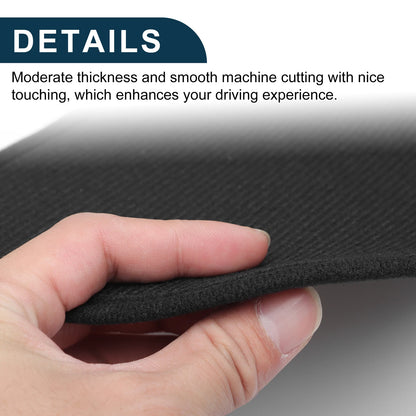 Car Door Leather Anti Kick Pad Sticker for BMW X6 (2015-2018) Black 1 Set