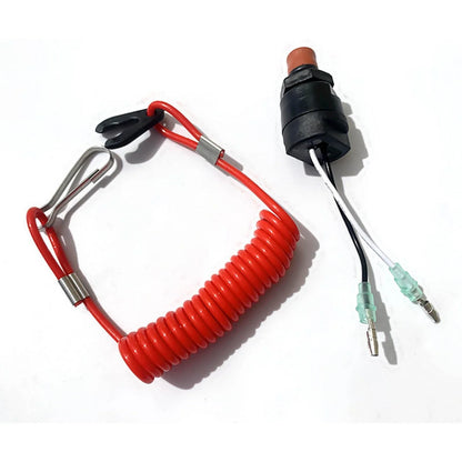 Outboard Motor Kill Switch with Safety Tether for Yamaha Models