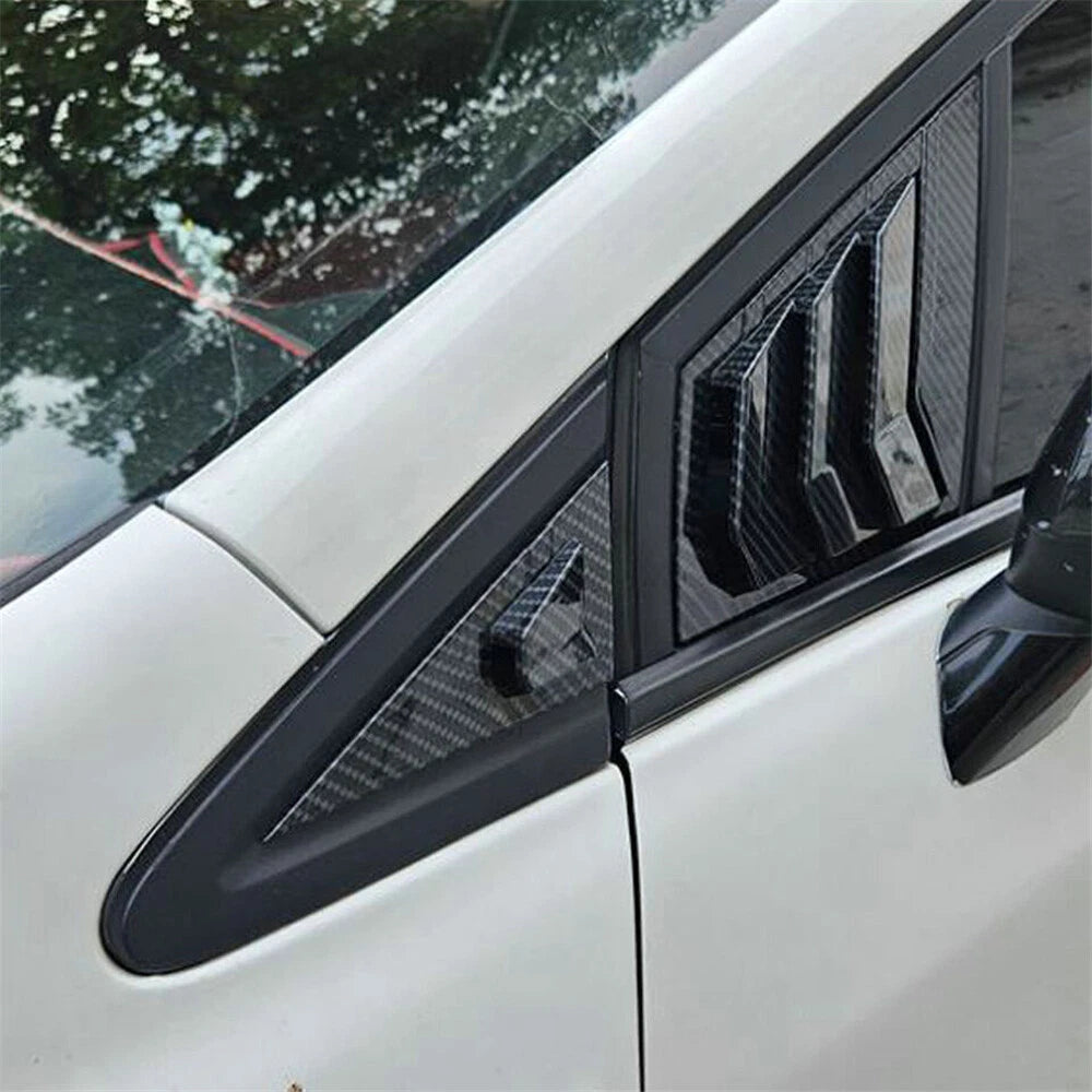 Carbon Fiber Black Front Window Scoop Louver Cover for Honda Civic (2012-2015)
