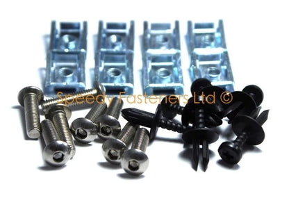 Porte Carte 2 x Intérieur Fixations Inox Acier for Lotus Elise Exige