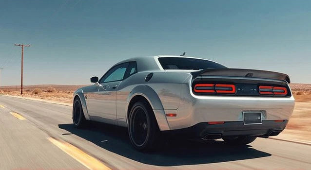 Rear Trunk Spoiler Wing for Dodge Challenger Hellcat 2008-2021, ABS Unpainted