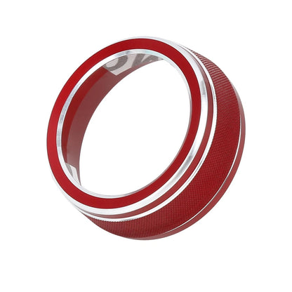 Red AC Climate Control Knob Trim Covers for Toyota RAV4 (2019-2021)
