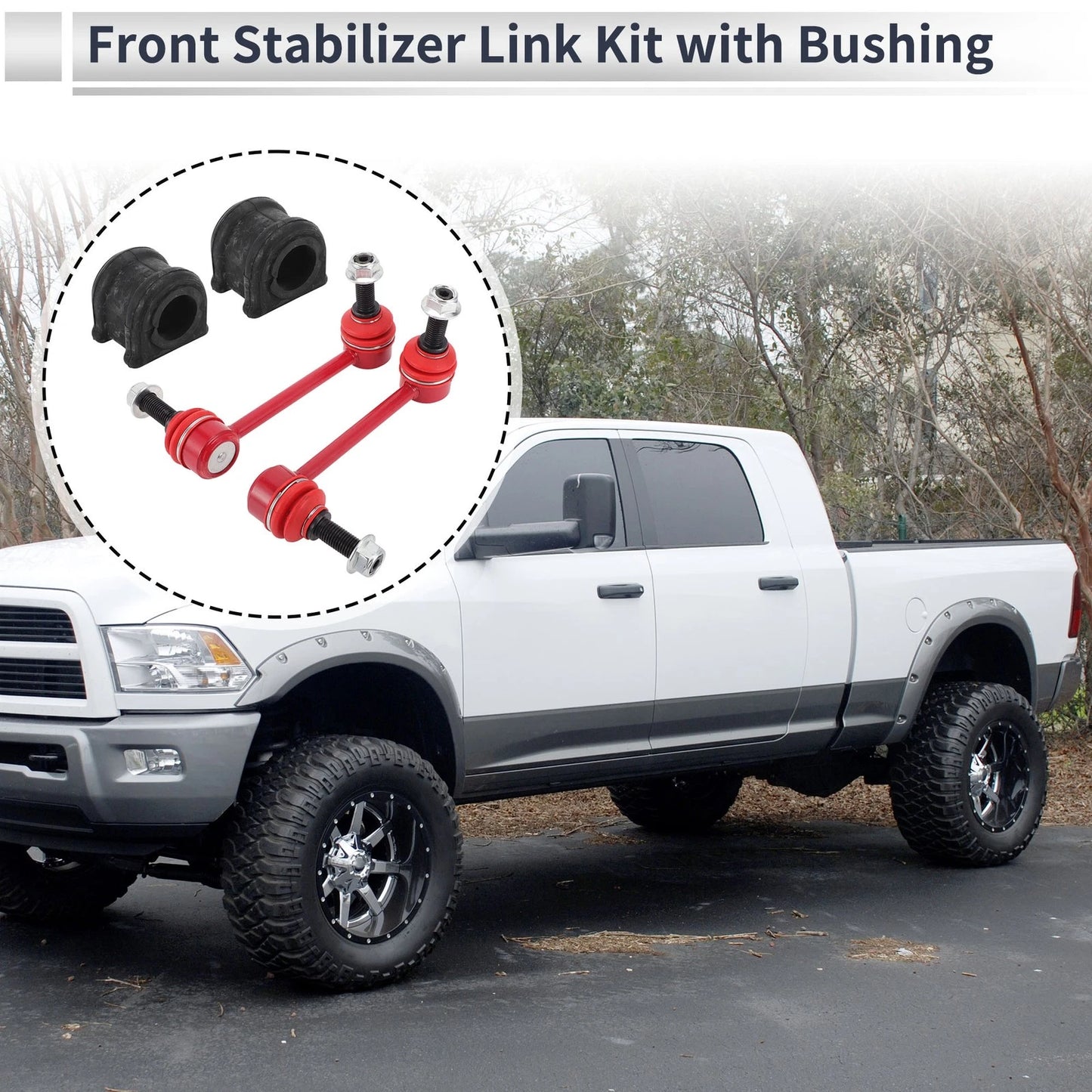 Front Stabilizer Bar Links with 2 x Bushings for Jeep Grand Cherokee (1993-2004)