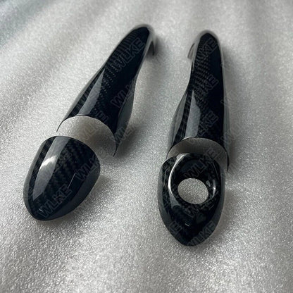 100% Carbon Fiber Exterior Door Handle Cover Trim for Alfa Romeo Giulietta 12-21