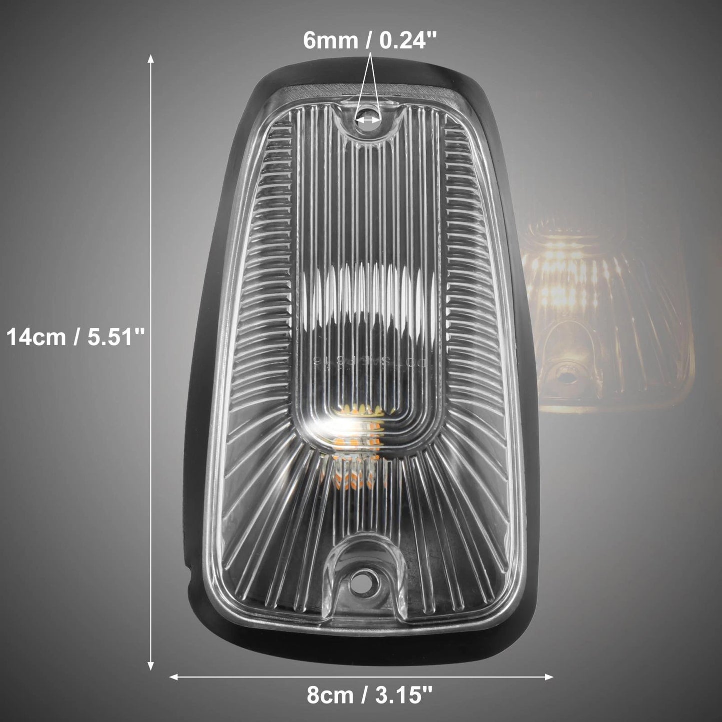 5 x Clear Cab Marker Light Covers for Chevrolet K2500 (1998-2000)