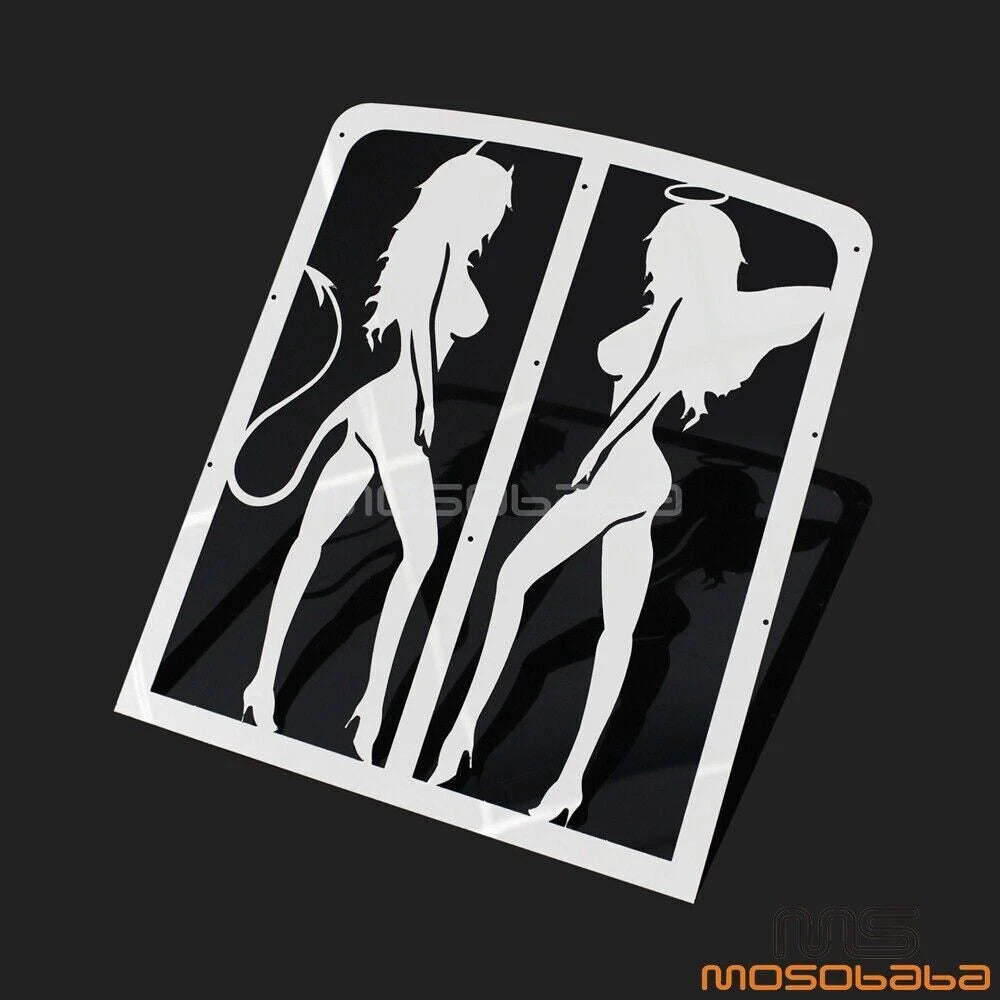 Chrome Sexy Girl Radiator Grille Guard for Yamaha Banshee (1987-2012)