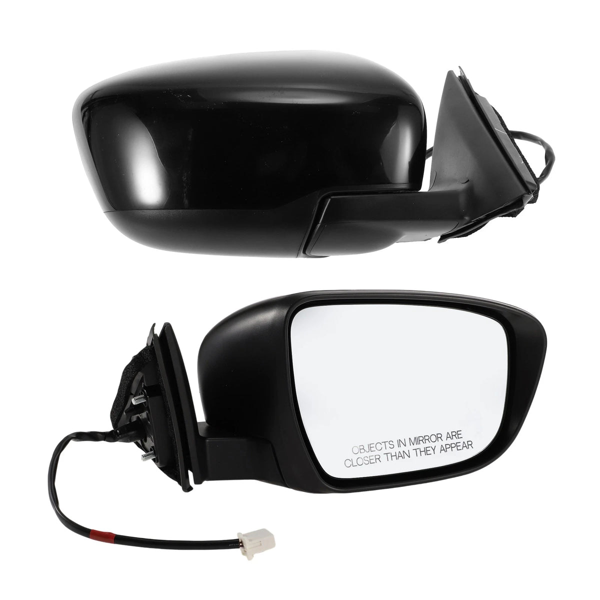 Right Side Door Mirror for Nissan Rogue 2014-2020 Manual Folding Black