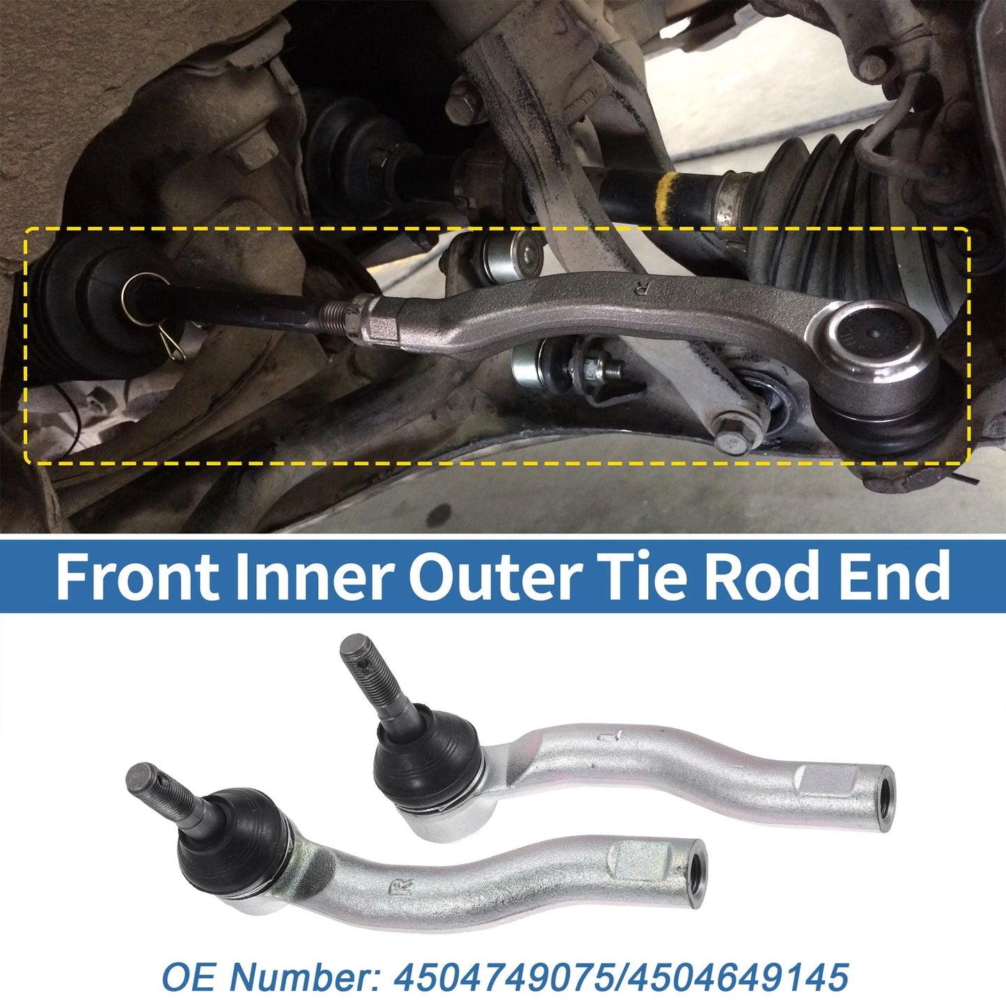 Front Outer Tie Rod End Links for Toyota Prius (2001-2023)