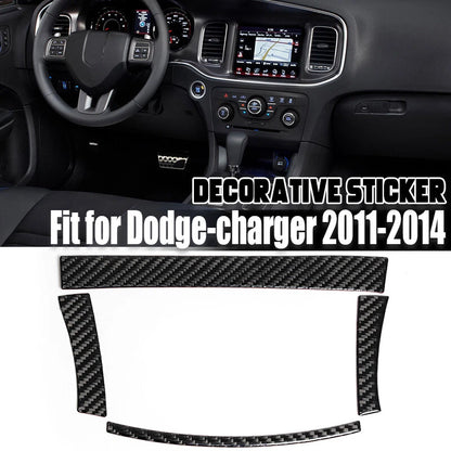 Carbon Fiber Storage Box Frame Cover Trim 4 x For Dodge Charger (2011-2014)