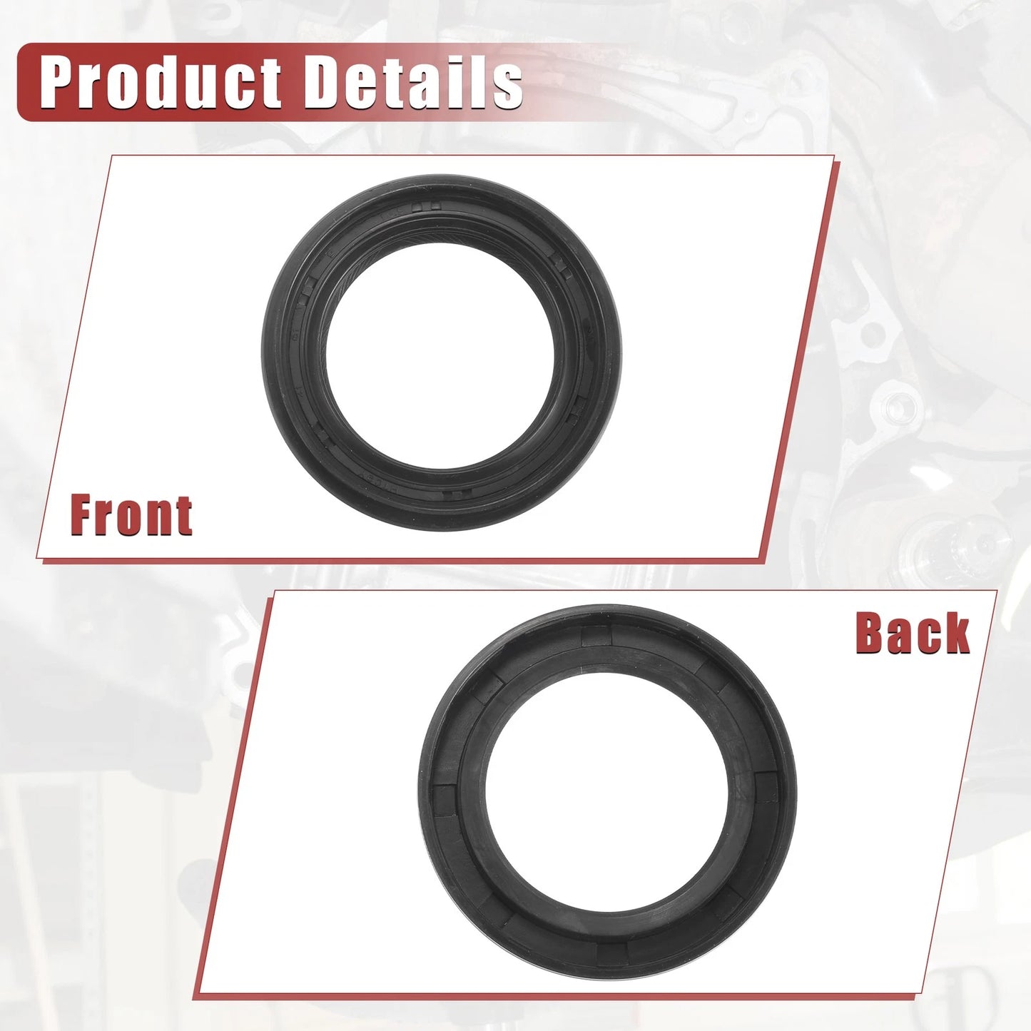 2 x Engine Crankshaft Seals for Toyota 4Runner, Lexus (1987-2018)